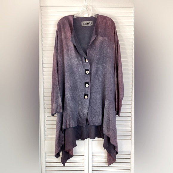 GRAU Multicolor Shimmering Draping Jacket O/S The Grau House - Picture 5 of 8